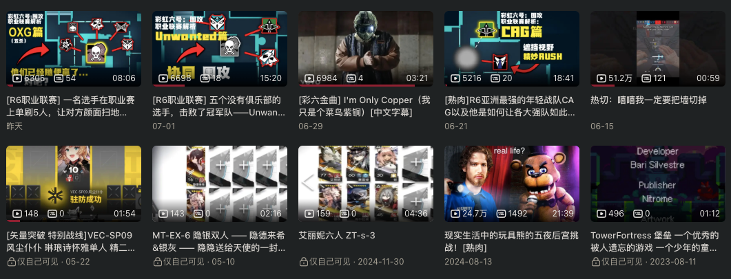KNIFEym的b站主页